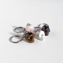CRYSTAL SKULL KEYCHAIN